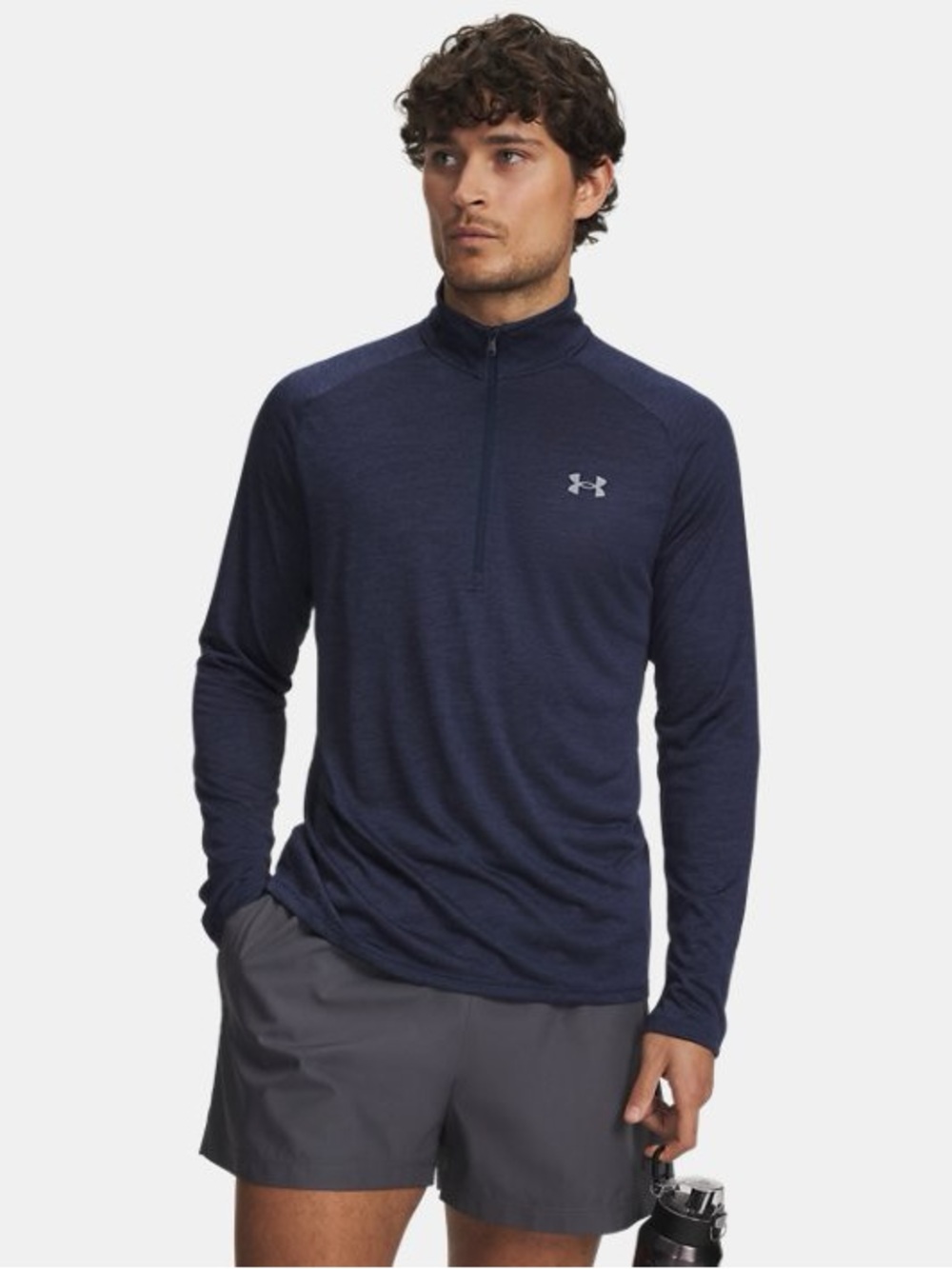 Under Armour Navy 1/4 Zip Tech Performance Top